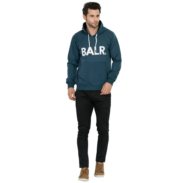 Leebonee_Mens_Solid_Blue_Cotton_Fleece_Hooded_Sweatshirt