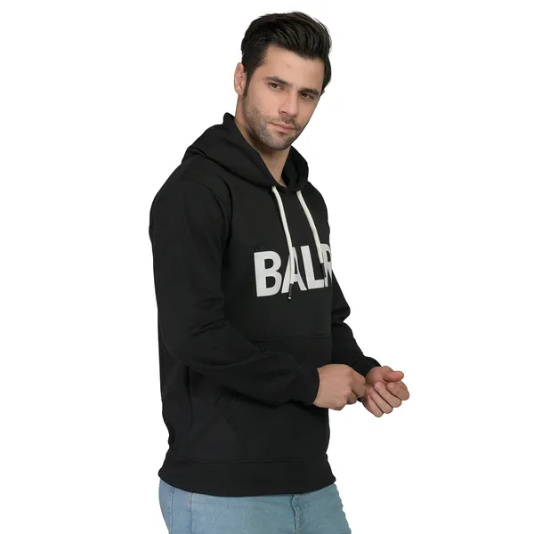 Leebonee_Mens_Solid_Black_Cotton_Fleece_Zipper_Hooded_Sweatshirt