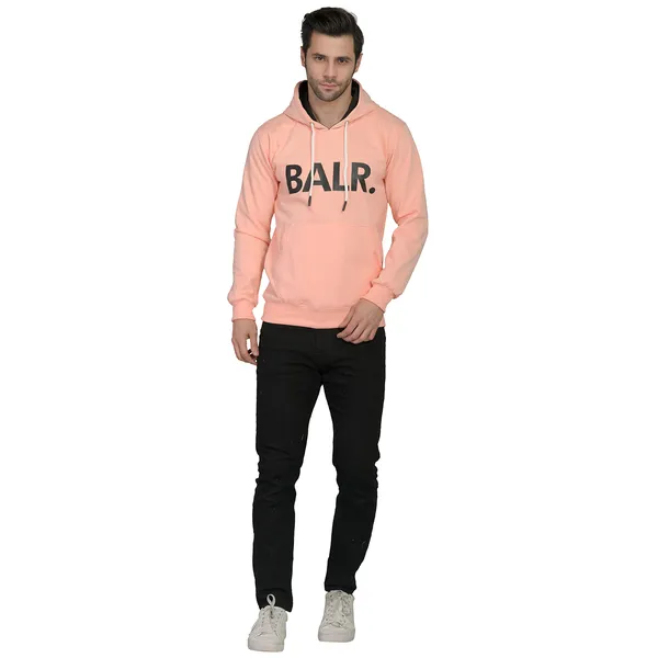 Leebonee_Mens_Solid_Peach_Cotton_Fleece_Hooded_Sweatshirt