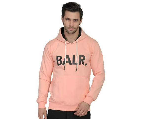 Leebonee_Mens_Solid_Peach_Cotton_Fleece_Hooded_Sweatshirt