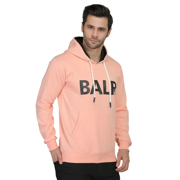 Leebonee_Mens_Solid_Peach_Cotton_Fleece_Hooded_Sweatshirt