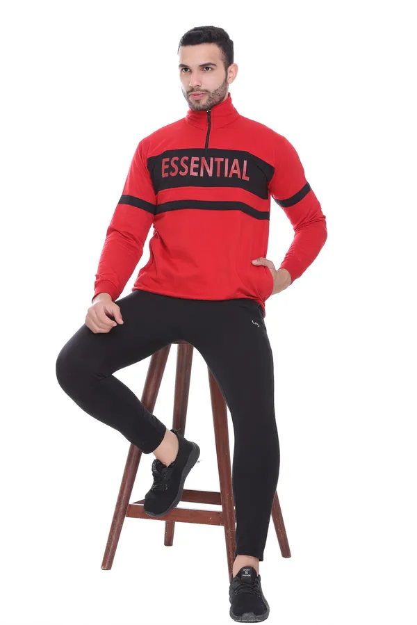 Leebonee_Men's_Essential_Cotton_Fleece_Half_Zipper_Winter_Sweatshirt