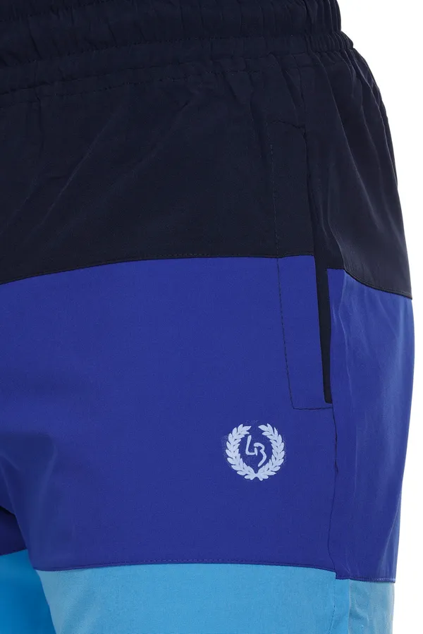 Polyester_Blend_Shorts_Striped_Dri_Fit_For_Men_(Blue)