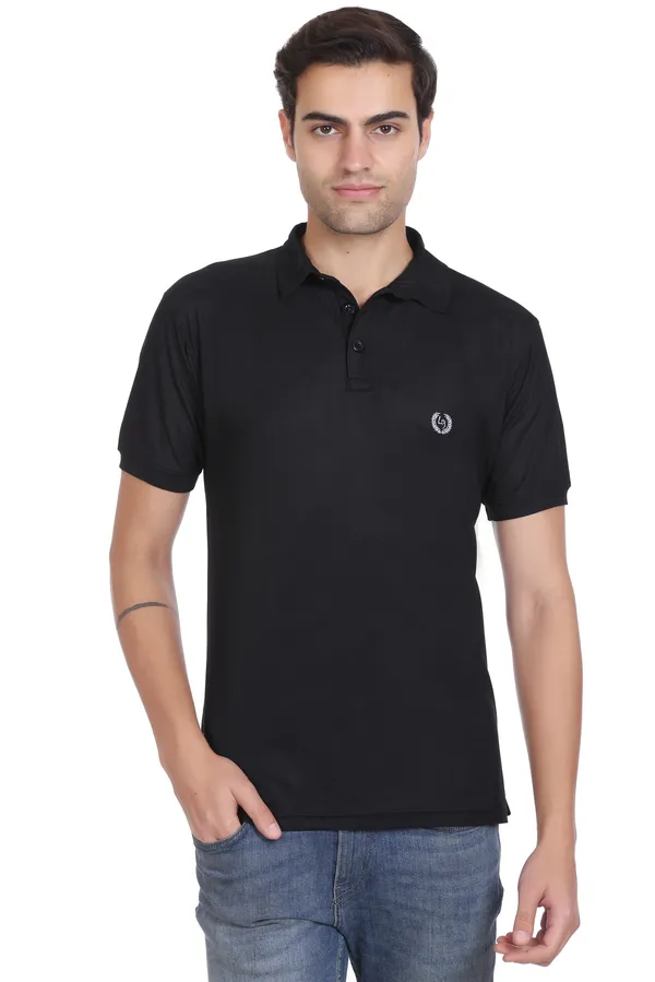 Black_Polyester_Blend_Marsh_Polo_Collared_Solid_T-Shirt_For_Men
