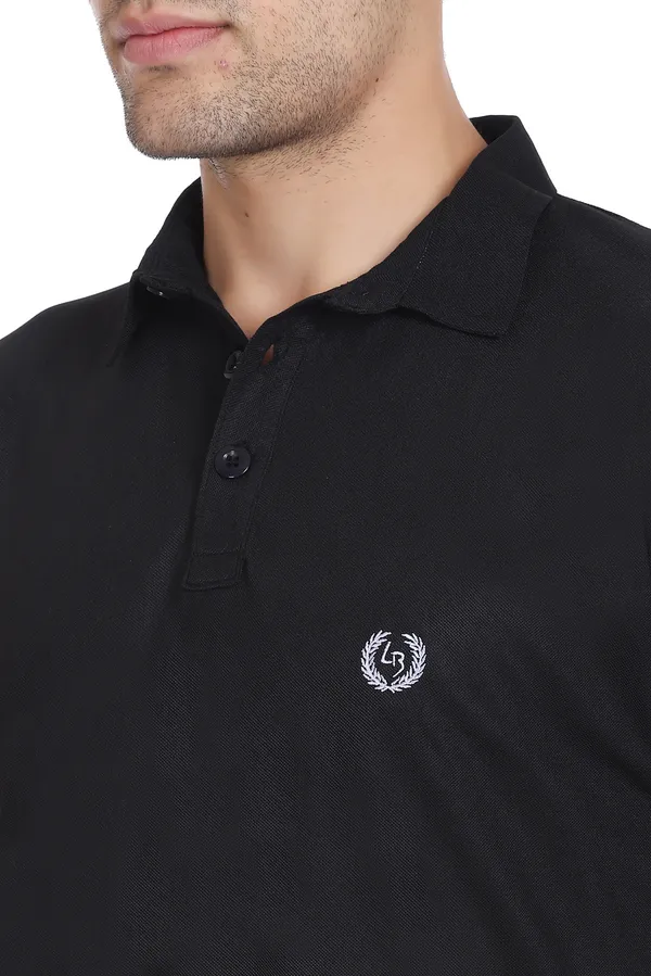 Black_Polyester_Blend_Marsh_Polo_Collared_Solid_T-Shirt_For_Men