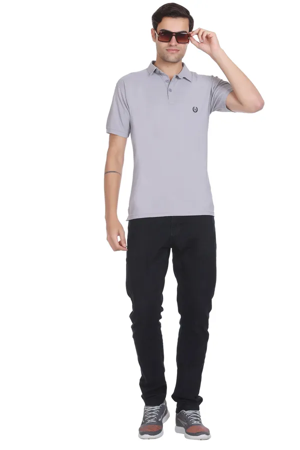 Light_Grey_Polyester_Blend_Marsh_Polo_Collared_Solid_T-Shirt_For_Men