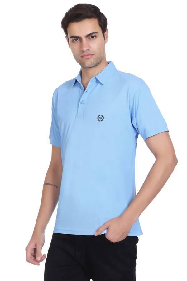 Light_Sky_Blue_Polyester_Blend_Marsh_Polo_Collared_Solid_T-Shirt_For_Men