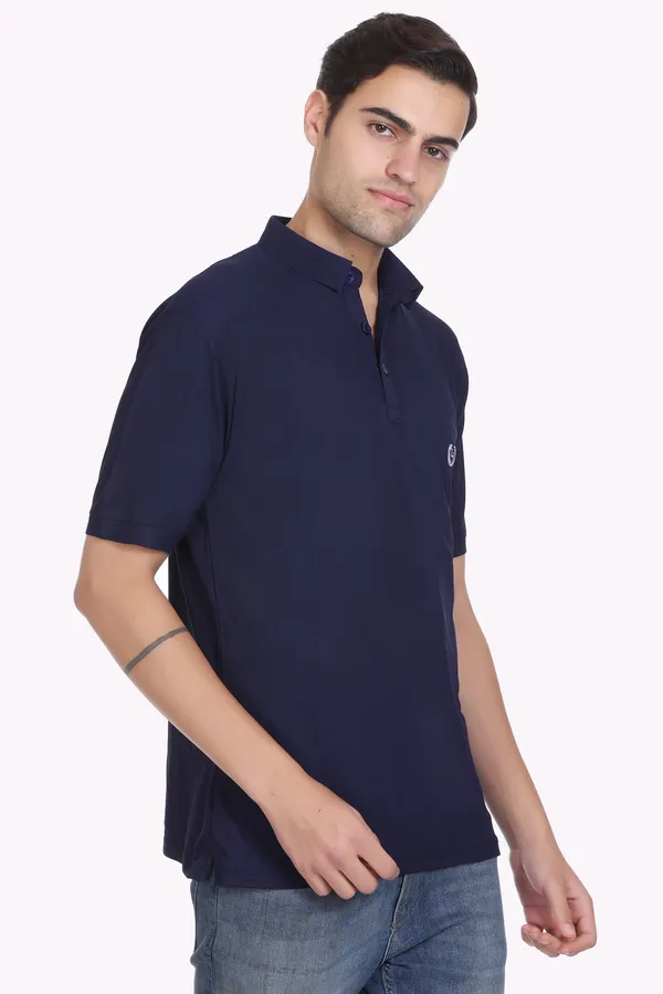 Navy_Polyester_Blend_Marsh_Polo_Collared_Solid_T-Shirt_For_Men