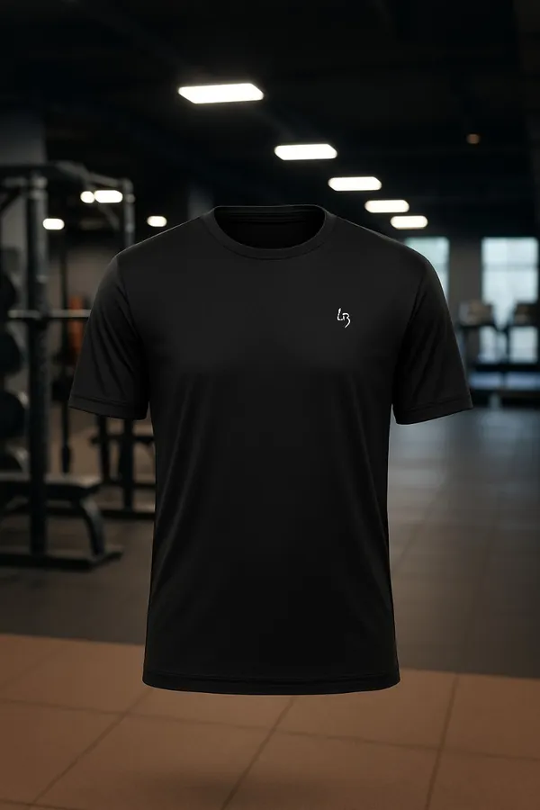 Solid_Black_Plus_Size_Dri_Fit_Round_Neck_Tshirt_For_Men