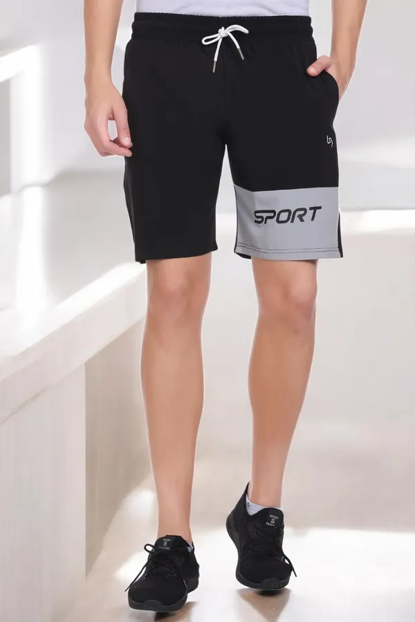 Polyester_Blend_Shorts_Dri-Fit_Sports_For_Men_(Black)