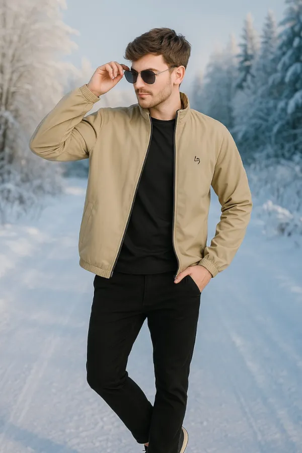 Camel_Polyester_Blend_Solid_Dri_Fit_Jacket_With_Zip_Pockets_And_Inside_Net_For_Men