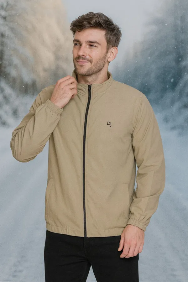 Camel_Polyester_Blend_Solid_Dri_Fit_Jacket_With_Zip_Pockets_And_Inside_Net_For_Men