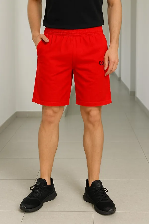 Polyester_Blend_Shorts_Solid_Dri-Fit_For_Men_(Red)
