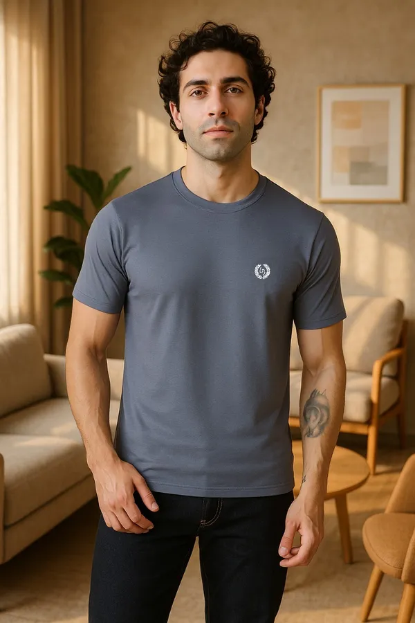 Grey_Polyester_Blend_Solid_Dri_Fit_Tshirt_For_Men