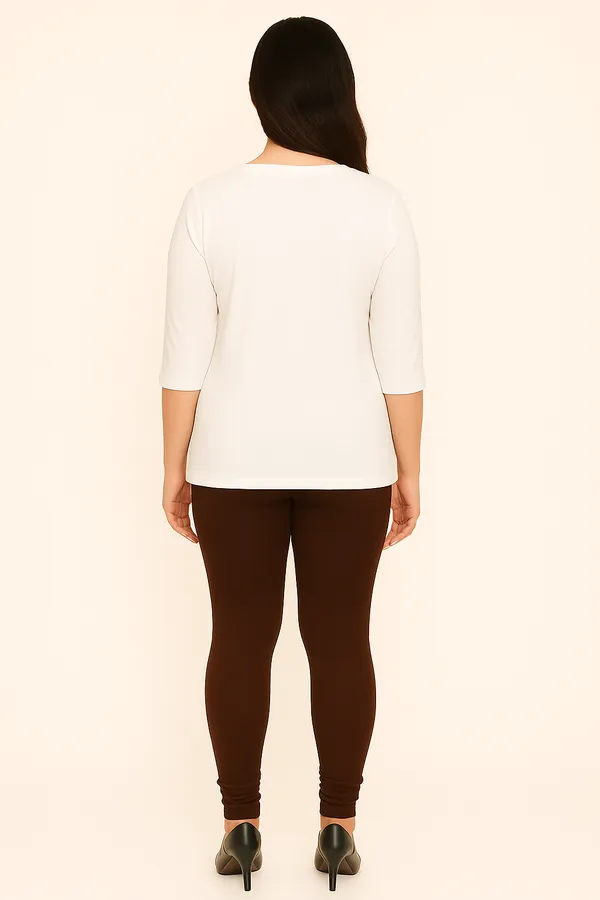 Coffee_Solid_Cotton_Lycra_Churidar_Leggings_For_Women_&_Girls