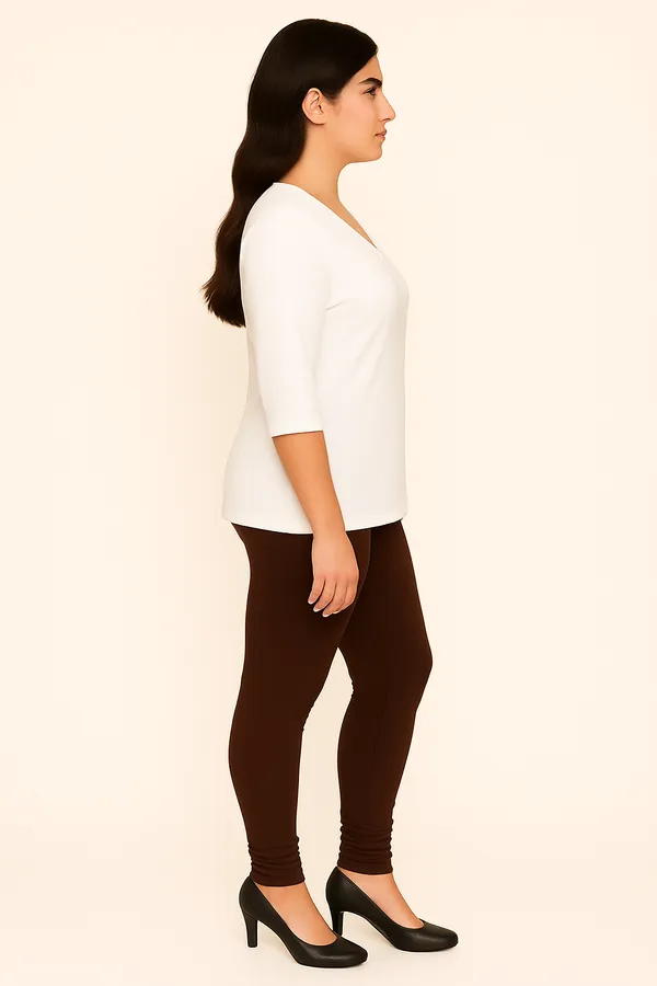 Coffee_Solid_Cotton_Lycra_Churidar_Leggings_For_Women_&_Girls