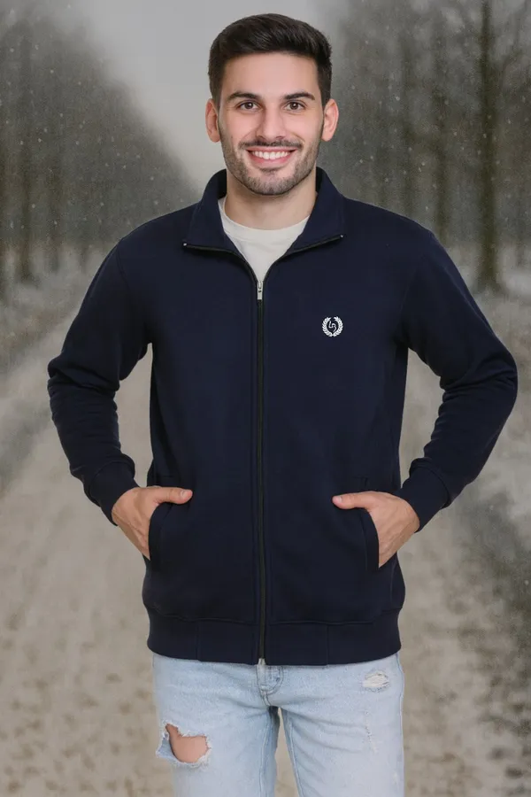 Mens_Solid_Navy_Blue_Cotton_Fleece_Zipper_Sweatshirt