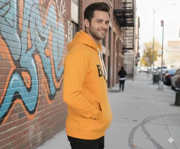 Leebonee_Mens_Solid_Mustard_Cotton_Fleece_Hooded_Sweatshirt