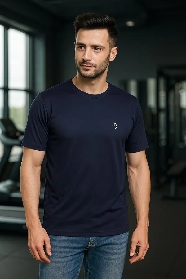Solid_Navy_Blue_Plus_Size_Dri_Fit_Round_Neck_Tshirt_For_Men