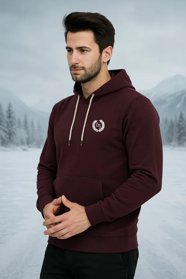 Leebonee_Mens_Solid_Wine_Cotton_Fleece_Signature_Sweatshirt