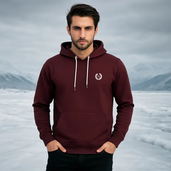 Leebonee_Mens_Solid_Wine_Cotton_Fleece_Signature_Sweatshirt
