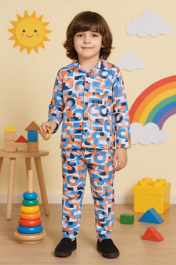 Blue_Kids_Printed_Co-ord_Set_|_Stylish_Full_Sleeve_Shirt_&_Pyjama_Combo_for_Boys_&_Girls