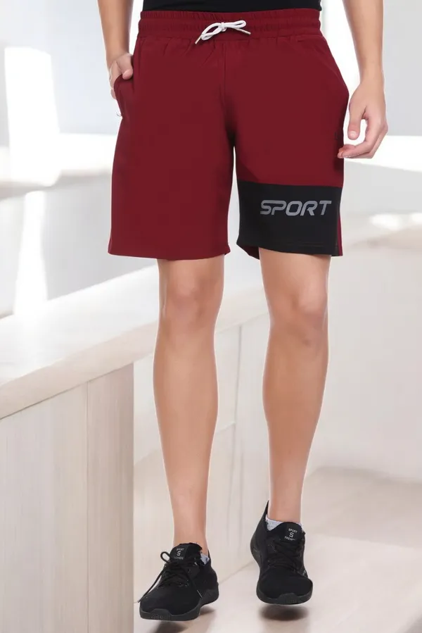 Polyester_Blend_Shorts_Dri-Fit_Sports_For_Men_(Maroon)
