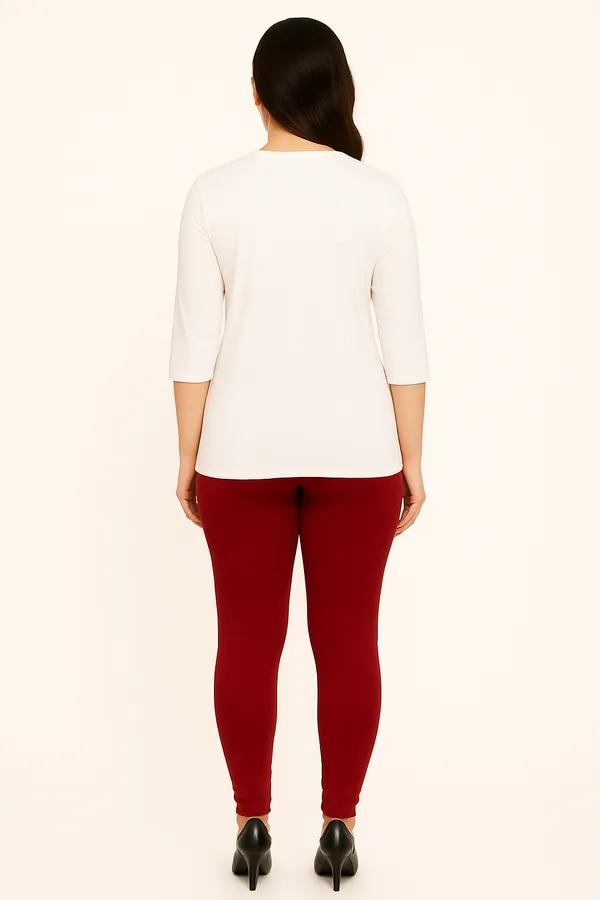 Maroon_Solid_Cotton_Lycra_Churidar_Leggings_For_Women_&_Girls