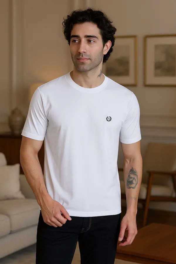 White_Polyester_Blend_Solid_Dri_Fit_Tshirt_For_Men