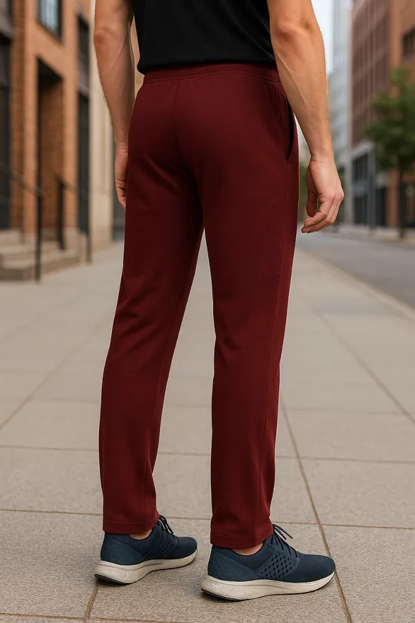 Solid_Maroon_Elevate_Dri_Fit_Track_Pant_with_4_Way_Stetch_For_Men