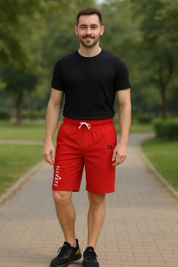Elevate_Solid_Shorts_Dri_Fit_For_Men_(Red)