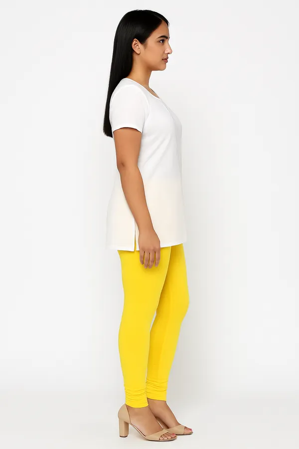Lemon_Solid_Cotton_Lycra_Churidar_Leggings_For_Women_&_Girls