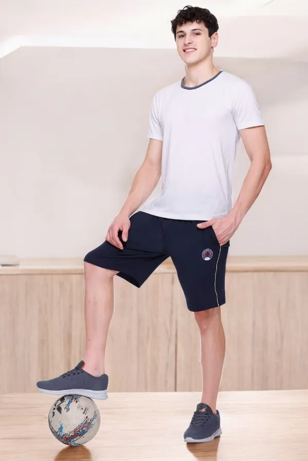 Polyester_Blend_Shorts_Side_Stripe_For_Men_(Navy_Blue)