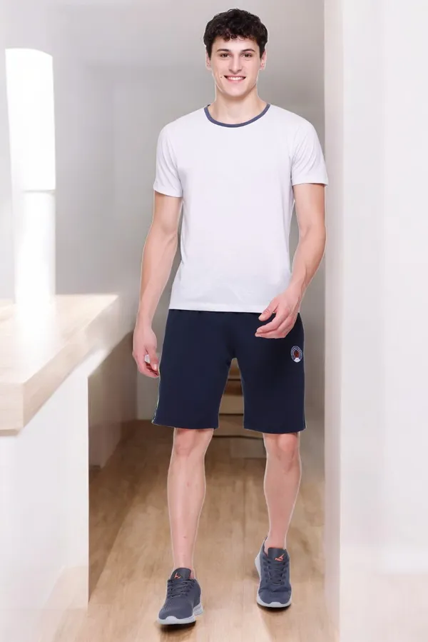 Polyester_Blend_Shorts_Side_Stripe_For_Men_(Navy_Blue)