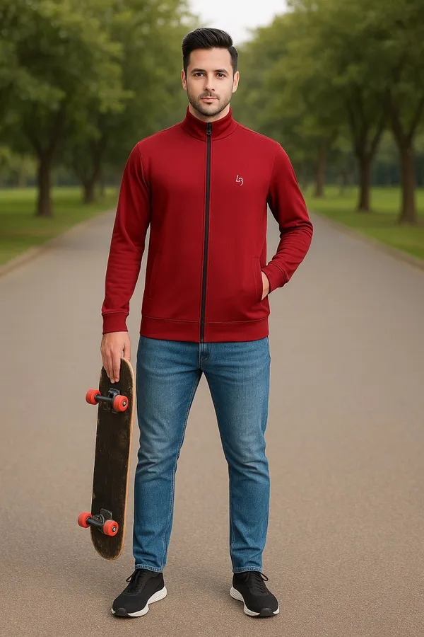 Maroon_Polyester_Blend_Solid_Dri_Fit_Jacket_With_4_Way_Lycra_For_Men