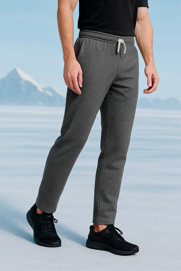 Leebonee_Mens_Solid_Dark_Grey_3_Thread_Cotton_Fleece_Winter_Sweat_Pants