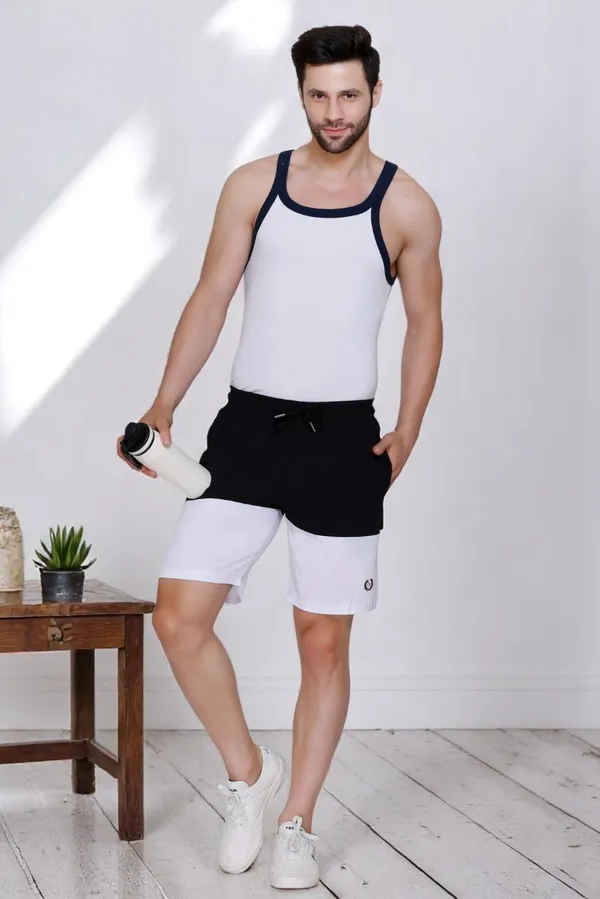 Polyester_Blend_Shorts_Dri_Fit_For_Men_(White)