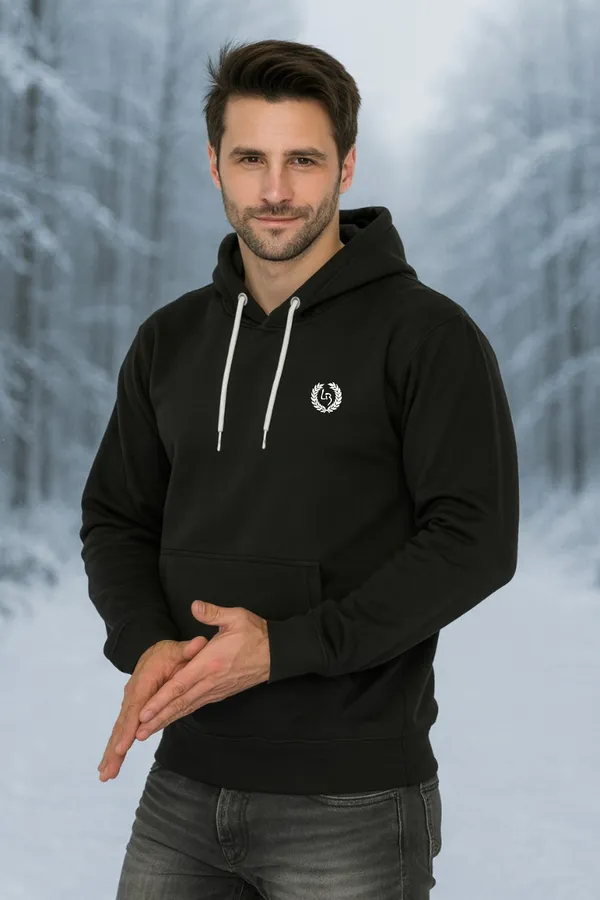 Leebonee_Mens_Solid_Black_Cotton_Fleece_Signature_Sweatshirt