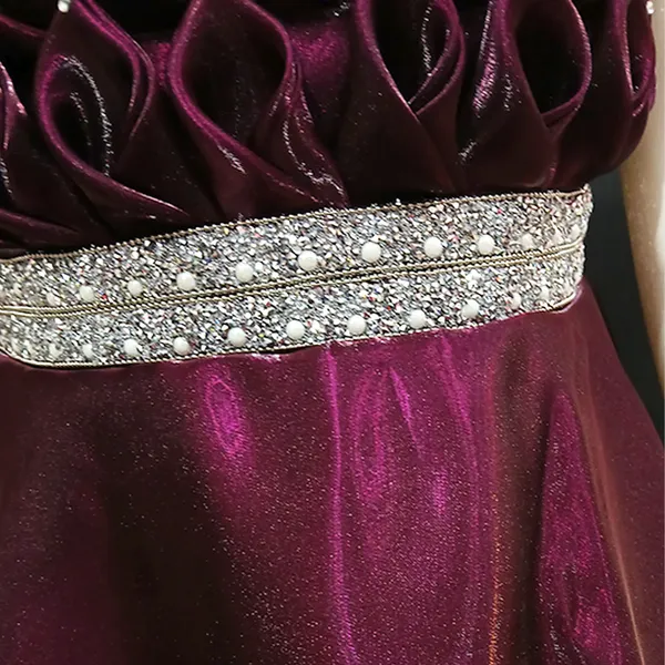 Pariari_Girls_Elegant_Maroon_Party_Gown_For_Girls