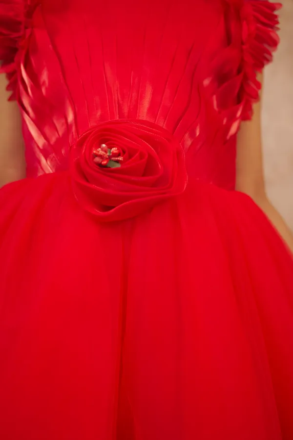 Red_Floral_Fancy_Net_Party_Wear_Frock_For_Girls