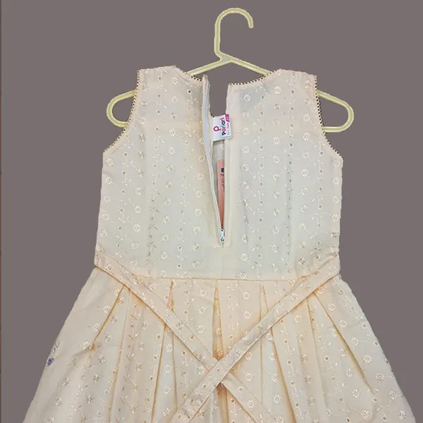 Pariari_Girls_Charming_Elegant_Cream_With_Embroidered__Girls_Dress