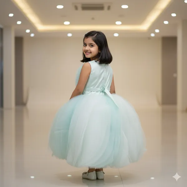 Pariari_Girls_Mint_Green_Cloud_Ball_Gown