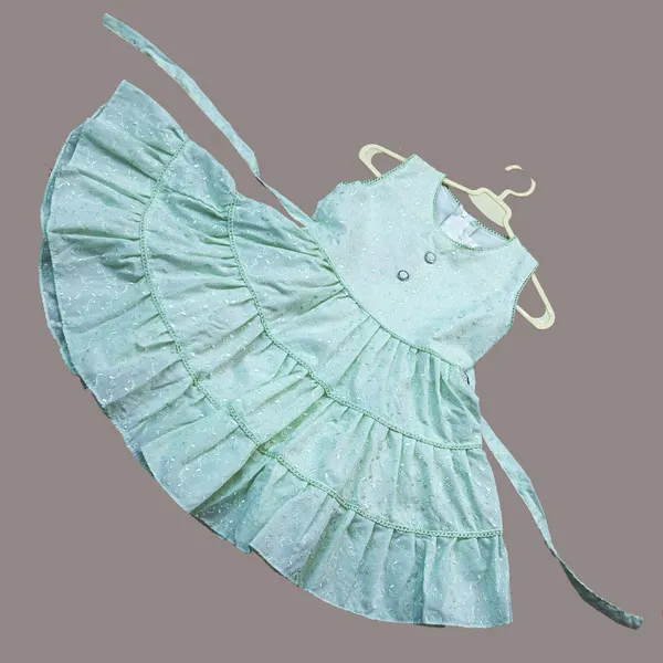 Pariari_Girls_Elegant_Mint_Green_Girls_Frock