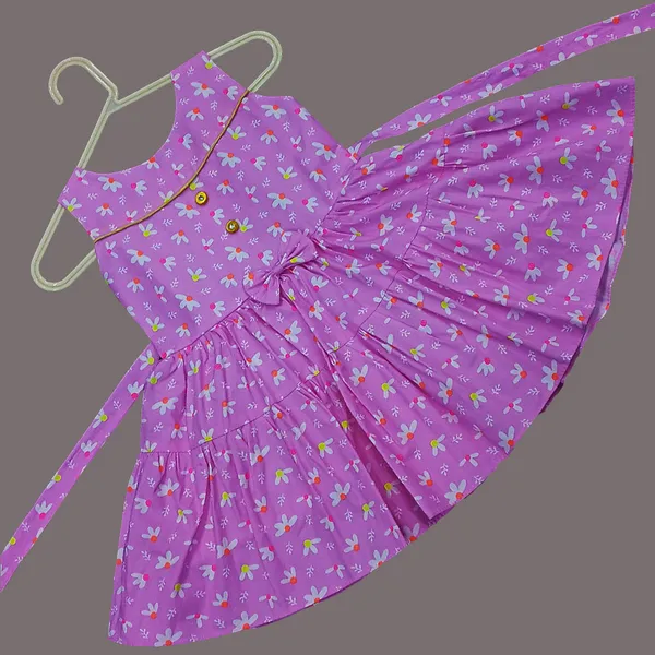 Pink_Floral_Cotton_Sleeveless_Dress_For_Girls