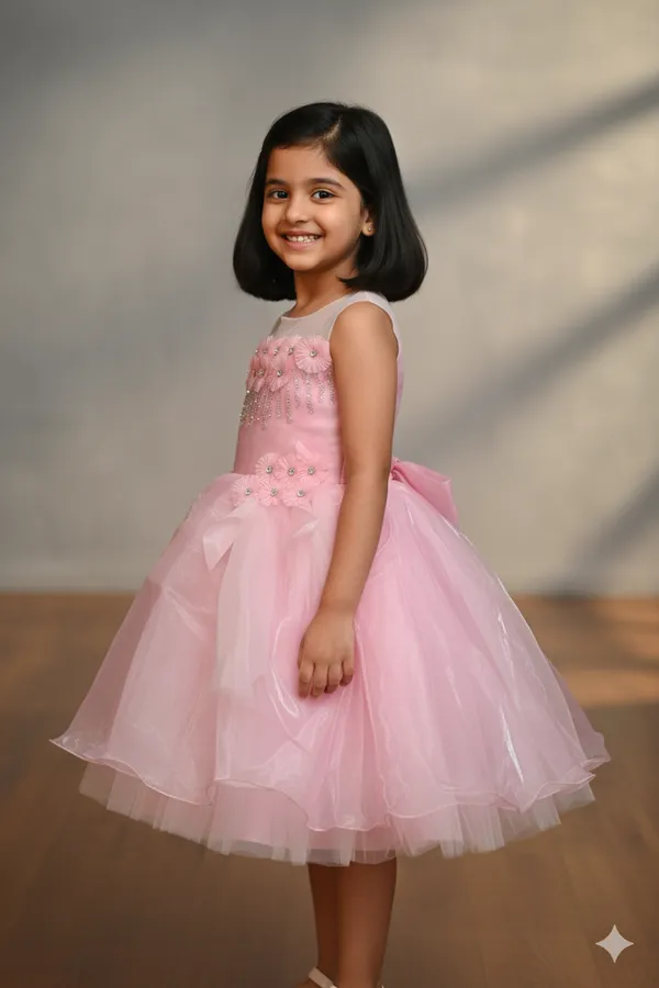 Pariari_Girls_Pink_Floral_Party_Wear_With_Shimmer