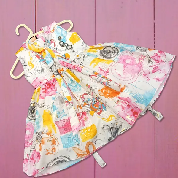 Pariari_Girls_Colorful_Artistic_Design_Cotton_Frock