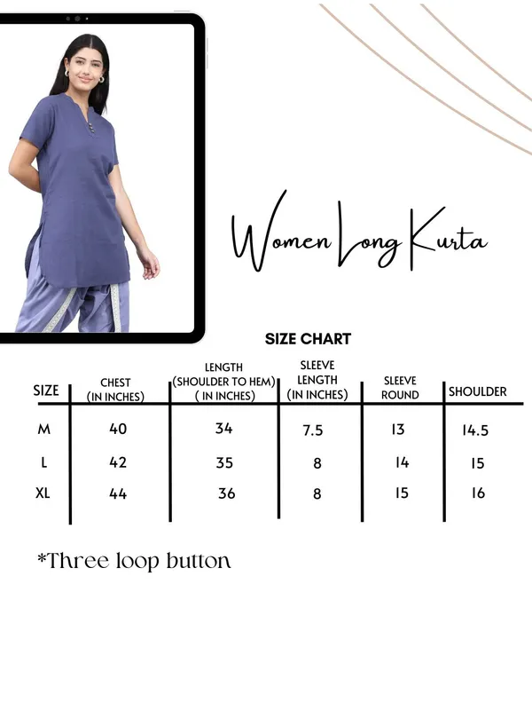 Grey_Pure_Cotton_Regular_knee_length_Kurta_For_Women