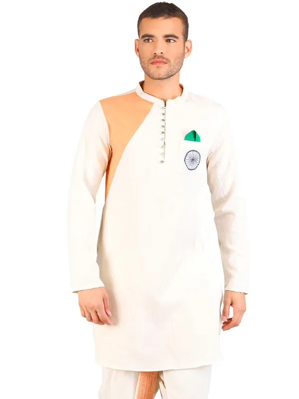 Men's_Cotton_tricolor_ethnic_Kurta_(1pc)