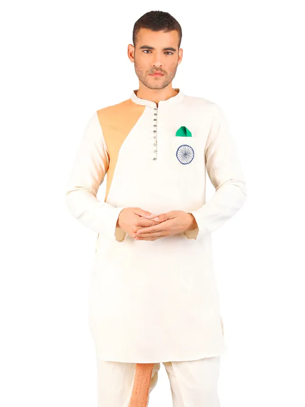 Men's_Cotton_tricolor_ethnic_Kurta_(1pc)