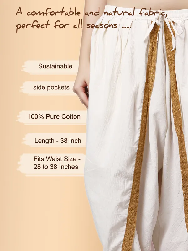 Off_White_Pure_Cotton_Regular_Dhoti_For_Women
